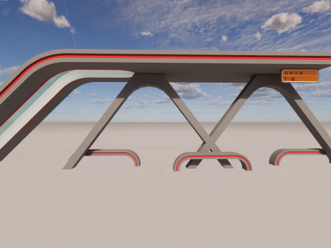 Bus Stop Collections -B4 3D Model