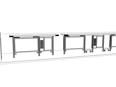 Bus Stop Collections -B5 3D Model