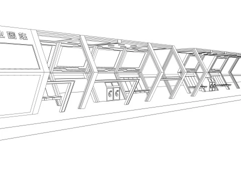Bus Stop Collections -B5 3D Model