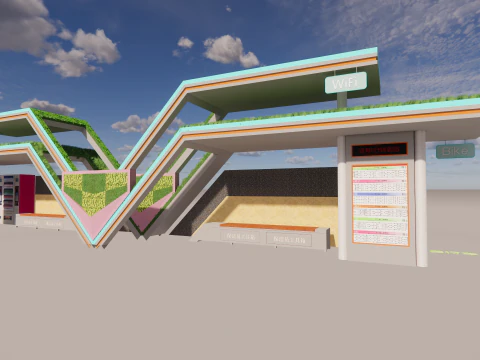 Bus Stop Collections -B6 3D Model