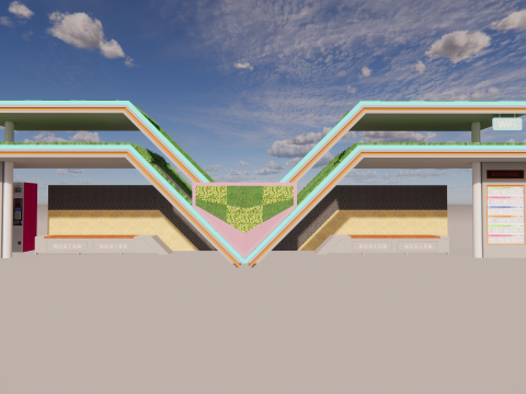 Bus Stop Collections -B6 3D Model