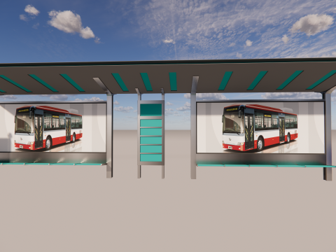 Bus Stop Collections -B6 3D Model