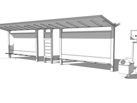 Bus Stop Collections -B6 3D Model