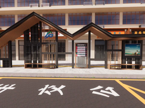 Bus Stop Collections -B11 3D Model