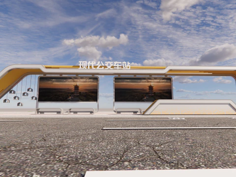 Bus Stop Collections -B11 3D Model