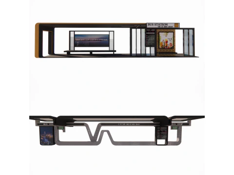 Koleksi Halte Bus -B10 Model 3D