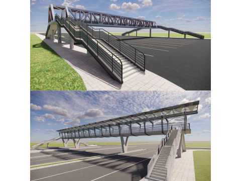 Most dla pieszych -A1 Model 3D