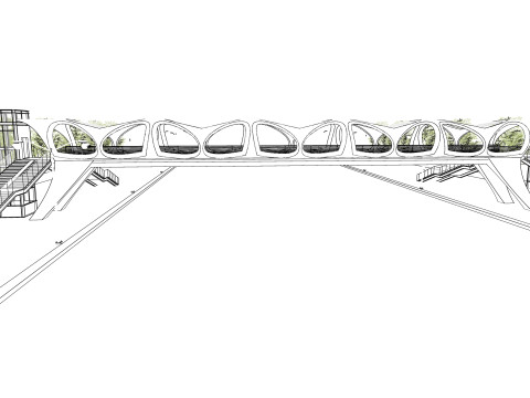 Pedestrian Bridge -A2 3D 모델