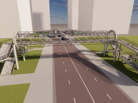 Pedestrian Bridge -A4 3D मॉडल