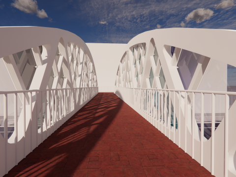 Pedestrian Bridge -A5 3D 模型