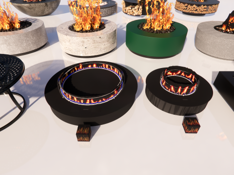 Outdoor Fire Pits -B1 Model 3D