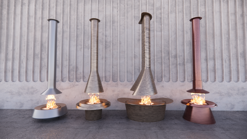Collection Fireplace -B2 Modelo 3D .c4d .max .obj .3ds .fbx .stl .blend 