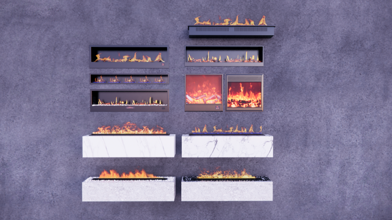 Bio fireplaces -B4 3D 모델 .c4d .max .obj .3ds .fbx .stl .blend