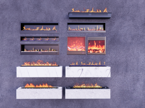Bio fireplaces -B4 Modello 3D