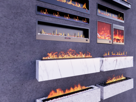 Bio fireplaces -B4 3D 모델