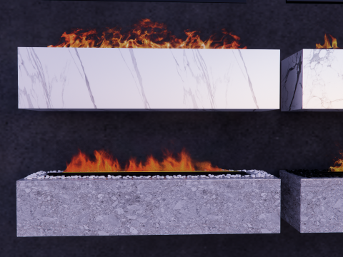 Bio fireplaces -B4 3D 모델