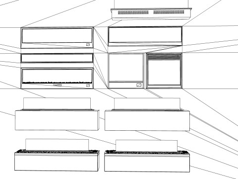 Bio fireplaces -B4 3D 모델