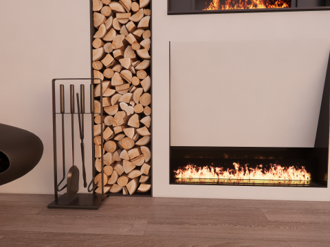 Collection Fireplace -B5 Modello 3D