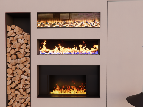 Collection Fireplace -B5 Modello 3D