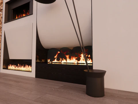 컬렉션 벽난로 -B5 3D 모델