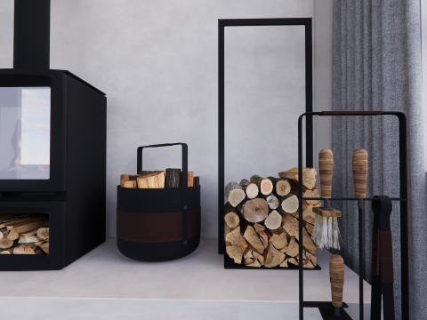 收藏壁炉-B7 3D 模型