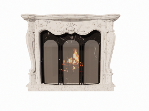Collection Fireplace -B8 Model 3D