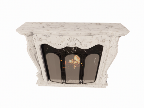 Collection Fireplace -B8 Model 3D