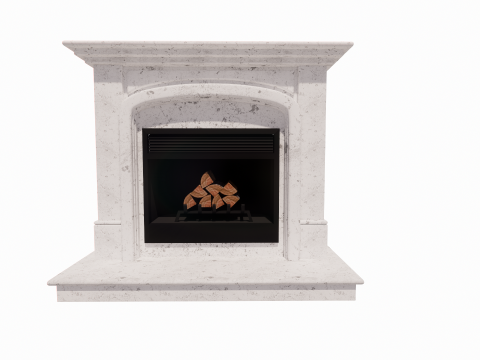 Collection Fireplace -B8 Model 3D