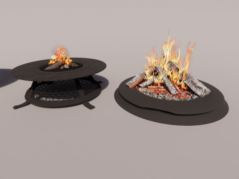 Outdoor Fire Pits -B9 3D 모델