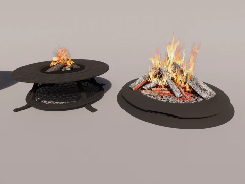 Outdoor Fire Pits -B9 3D Model