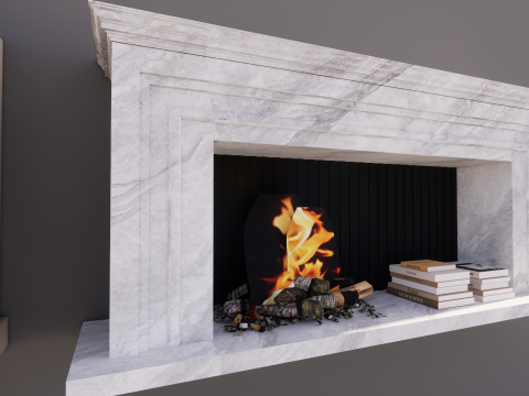 Collection Fireplace -B10 Model 3D