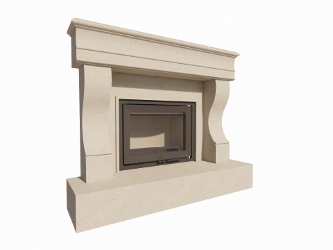 Collection Fireplace -B11 Model 3D