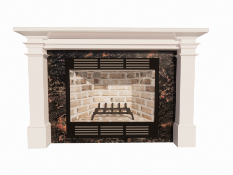 Collection Fireplace -B12 3D Model