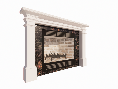 Collection Fireplace -B12 3D Model