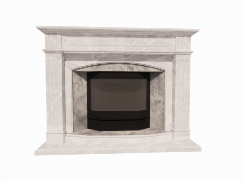 Collection Fireplace -B12 3D Model
