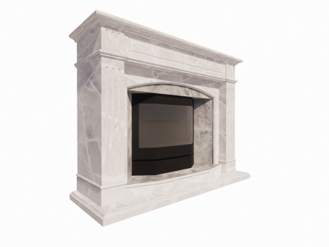 Collection Fireplace -B12 3D Model