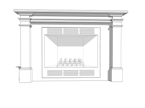 Kolekcja Kominek -B12 Model 3D