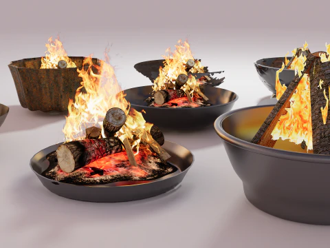 Outdoor Fire Pits -B15 3D Model
