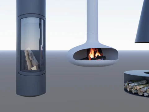 Collection Fireplace -B16 3D Model