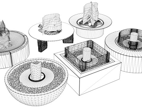 Outdoor Fire Pits -B17 3D Model