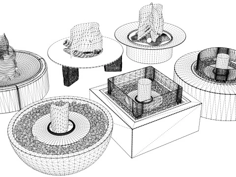 Outdoor Fire Pits -B17 3D Model