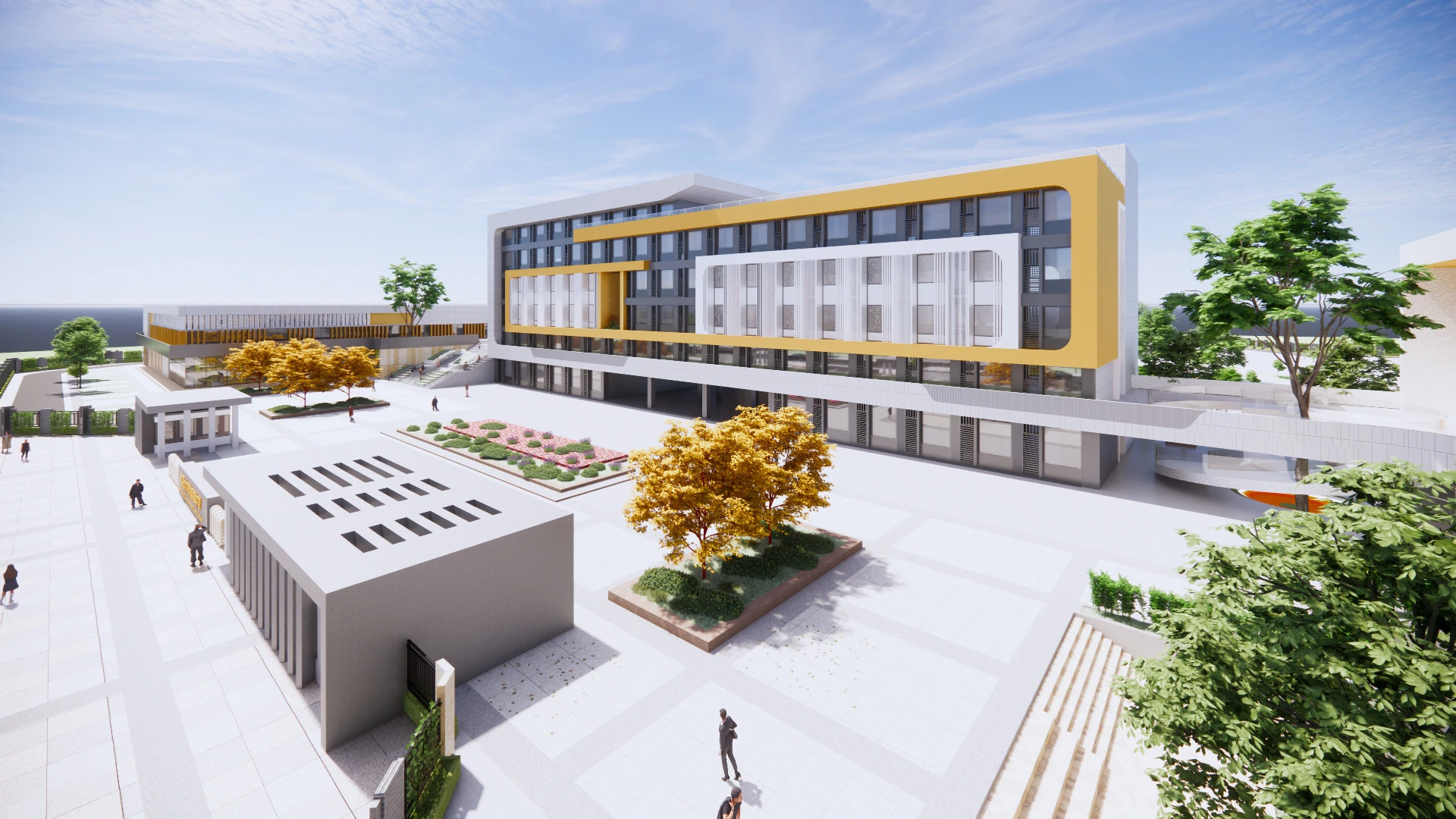 University School-B5 3D Model .c4d .max .obj .3ds .fbx .stl .blend 