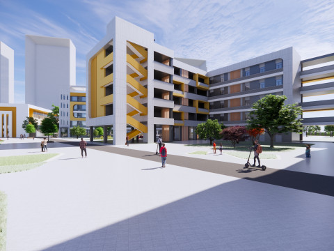 University School-B5 Modello 3D