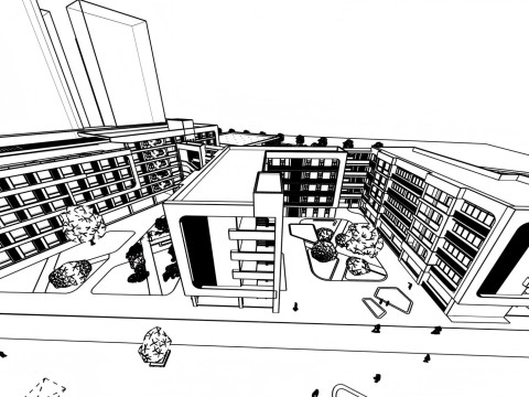 University School-B5 Modello 3D