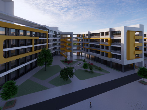 University School-B5 Modello 3D