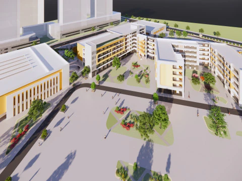 University School-B5 3D Model