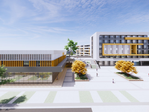 University School-B5 Modello 3D