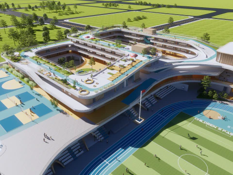 University School-B2 3D Model