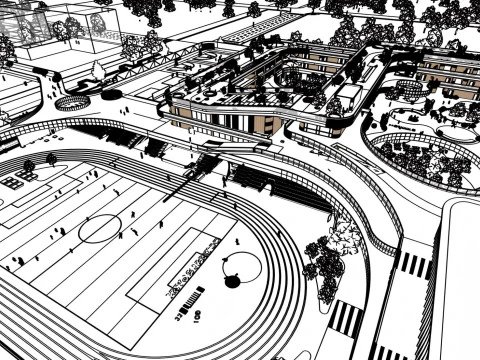 University School-B2 3D Model