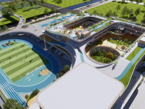 University School-B2 3D Model